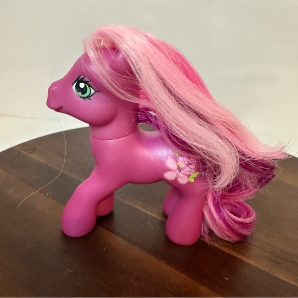 My Little Pony G3 Cheerilee 2007 Figure Pink Floral Flower Cutie Mark - Picture 5 of 7